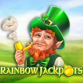 Rainbow Jackpots logo by Red Tiger Gaming at Instaspin Casino