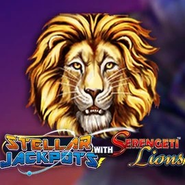 Official Jackpots logo: Stellar Jackpots with Serengeti Lions by Lightning Box Game at Instaspin Casino