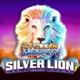 Stellar Jackpots with Silver Lion logo by Lightning Box Game at Instaspin Casino